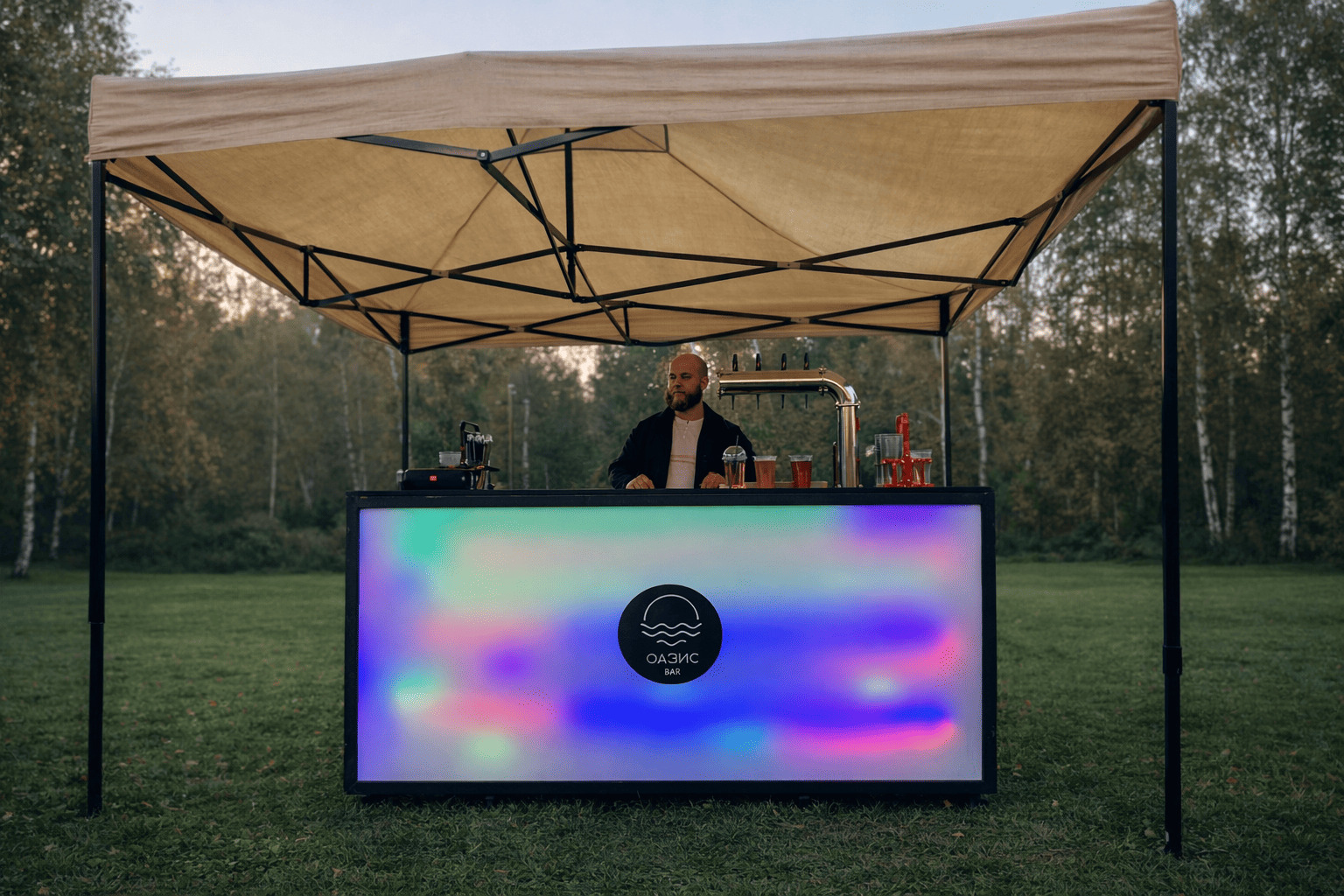 Неоновая стойка